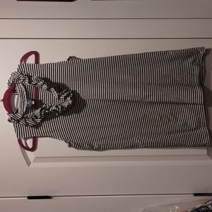 Sailor sailor size M shift dress, navy/white